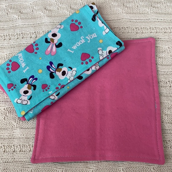 Easter Puppy Cloth Dinner Napkins, set of 4 - Picture 2 of 3